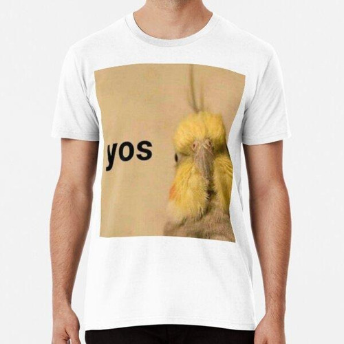 Remera Yos Pájaro Birb Gracioso Poste De Mierda Meme Algodon