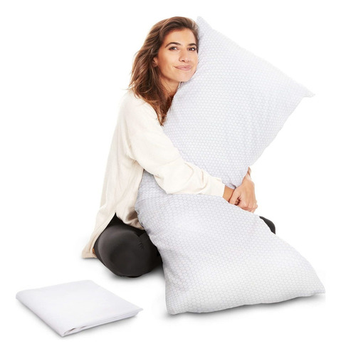 Almohada  Corporal De Espuma Viscoelástica Triturada Xxl Lhd