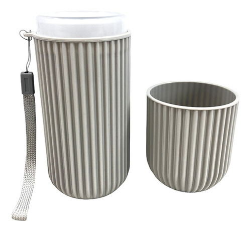 Estojo Multiuso Para Escova Pasta De Dente - Estojinho Cor Cinza