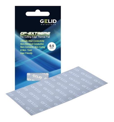 Pad Térmico Gelid Gp-extreme Tp-gp01-a 80x40x0.5mm 12w/mk