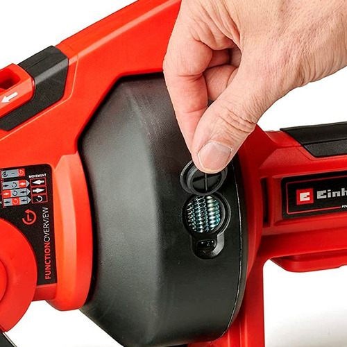 Imagen 6 de 10 de Maquina Destapa Cañeria Inalambrica Einhell Bateria 2,5 Amp