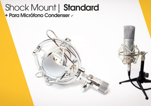 Imagen 2 de 10 de Soporte Araña Microfono Condenser Mic Shockmount Estudio Pro