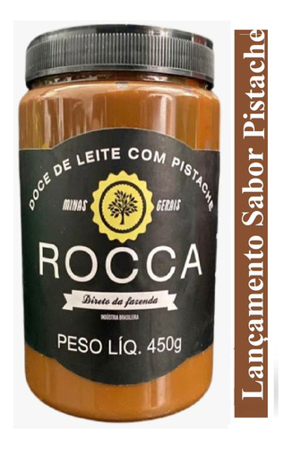 Rocca Doce De Leite C/ Pistache 450g - Sabor De Minas