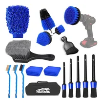 Comprar Kit De Detallado Coche 18 Piezas, Cepillos Limpieza Juego Ta