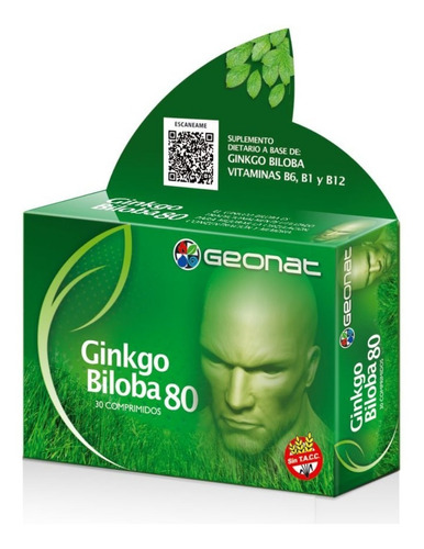 Ginkgo Biloba 80 (30 Comp) - Geonat