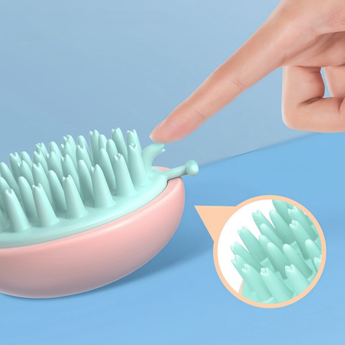 Cepillo De Masaje De Cabeza De Silicona Doméstico De 8 Pieza