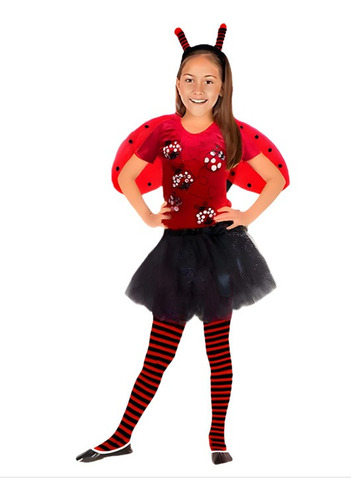 Disfraz De Catarina Ladybug Para Niña Primavera 5 Piezas