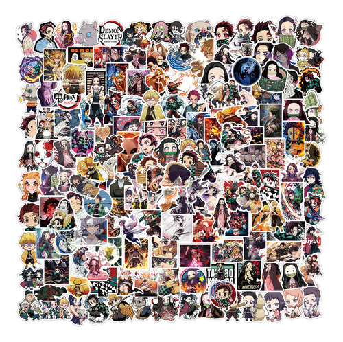 200 Pegatinas Anime Ghost Blade Pegatinas Impermeables