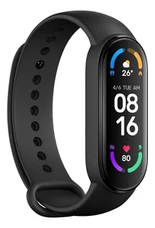 Xiaomi Mi Smart Band 6 1.56" caja de plástico pc black, malla black de tpu y aleación de aluminio XMSH15HM