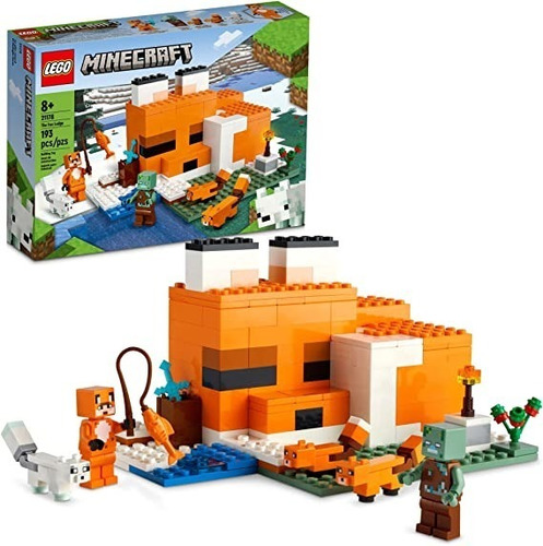 Lego Minecraft 21178 El Refugio Del Zorro 193 Piezas