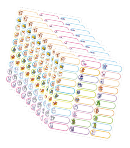 10pcs Nombre Pegatinas Etiquetas Etiquetas Pegatinas Para La