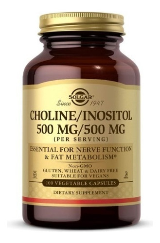 Colina Inositol 500mg - 100 Uds