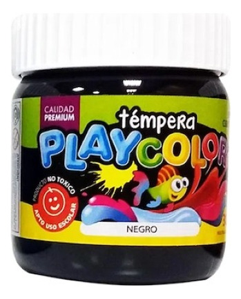 Tempera Playcolor Escolar Varios Colores Pote 250 Grs.