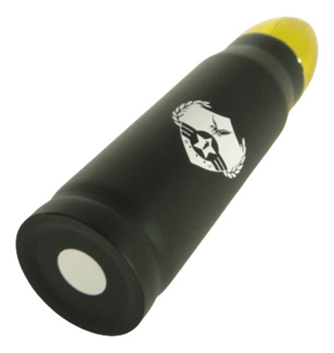 Garrafa Térmica Inox Bala Bullet Munição Projétil Cápsula P Cor Preto