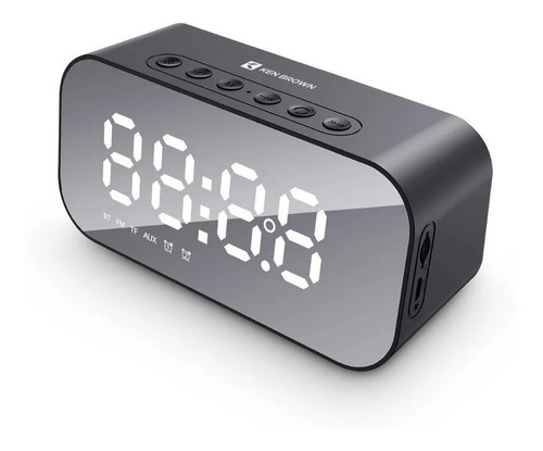 Radio Reloj Parlante Portatil Fm Bluetooth Led Micro Sd Aux
