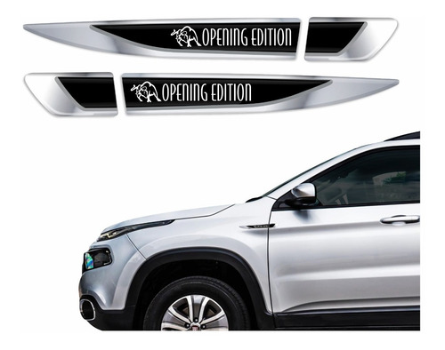 Par Emblemas Paralama Porta Fiat Toro Opening Edition Res06