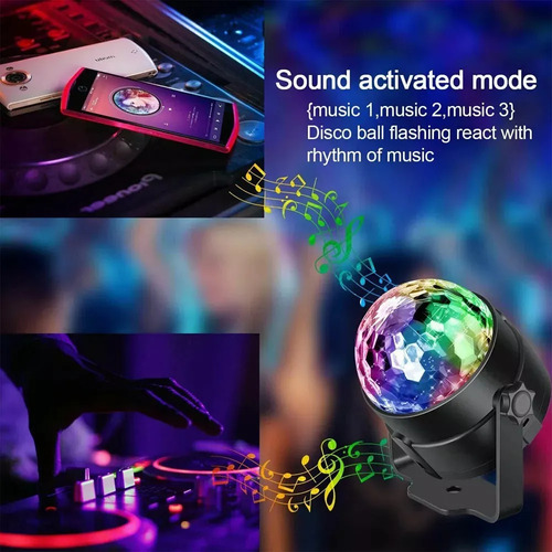 2pcs Rgb Control Remoto Led Disco Bola Luz Para Fiesta Ktv