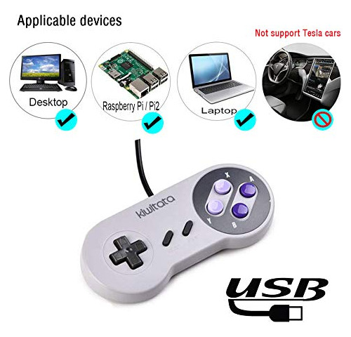 2 Joysticks Usb Para Consola Snes Compatible Con Raspberrypi