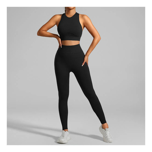 Conjunto Deportivo Mujer Casual Pants Top 2 Piezas Moda Gym