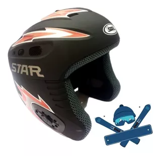 Casco Ski Star Con Orejera Rígida Freeride