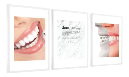 Quadro Odontologia Dentista Clínica Odontológico Dentes 
