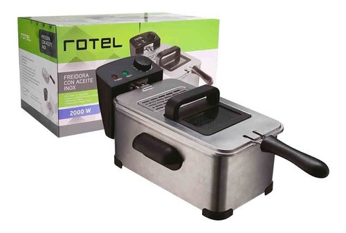 Freidora Con Aceite 2200w Rotel Gtia 1 Año Acero Inox