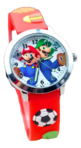 Reloj Niño, Manecillas, Mario Y Luiggi, Mario Bross