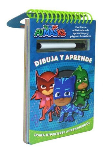 Pj Masks Dibuja Y Aprende + Plumon / Lexus