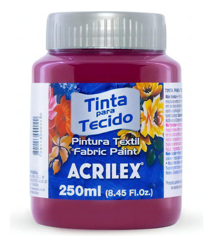 Tinta Para Tecido 250ml Fuchsia Acrilex