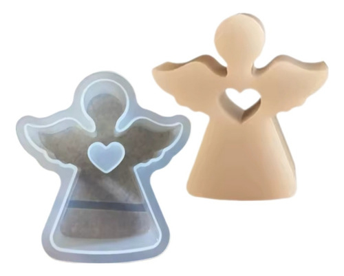 Molde Para Vela En Forma De Ángel Vela Cemento Yeso Resina