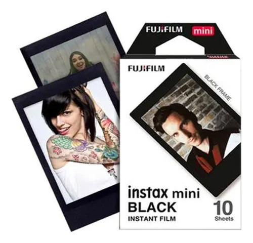 Pack De Pelicula Fujifilm Instax Mini Black X 10