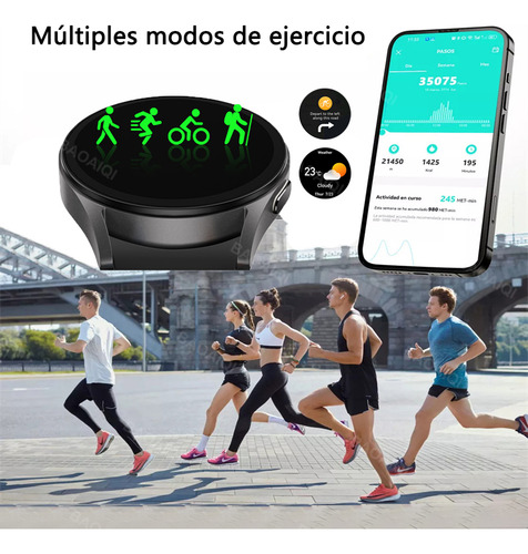 Watch 7 Reloj Inteligente Moda Amoled Bluetooth Llamada 2025