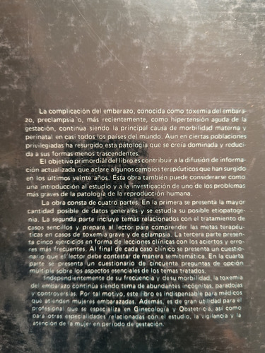 La Toxemia Del Embarazo Lecciones Básicas (Usado)