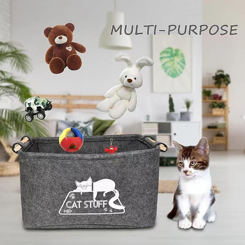 Caja De Almacenamiento De Juguetes Para Mascotas, Cesta De