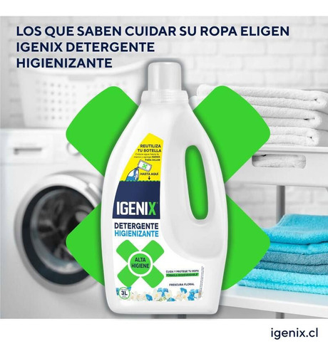 Detergente Liquido Igenix 3 Lts