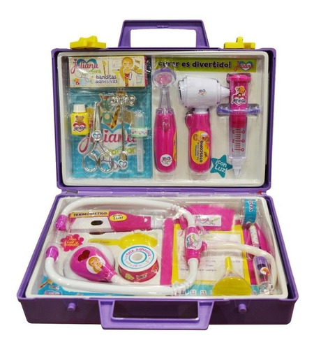 Imagen 1 de 3 de Valija Juliana Doctora Grande C/accesorios, Luz Y Sonido