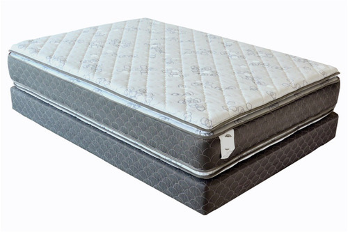 Colchón Individual de individual CL Muebles Lucía gris - 100cm x 190cm x 27cm con pillow