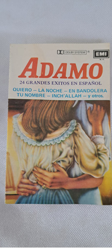  Cassete Adamo / 24 Grandes Éxitos  En Español 