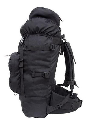 Mochila Cargueira Crampon 60 Litros Preta - Trilhas E Rumos