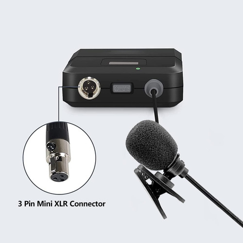 Micrófono De Solapa Conector Mini Xlr, Micrófono De S...