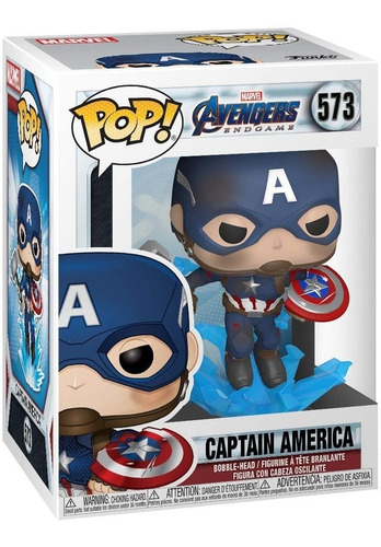 Imagen 2 de 2 de Funko Pop Capitan America (573) Avengers Endgame Marvel