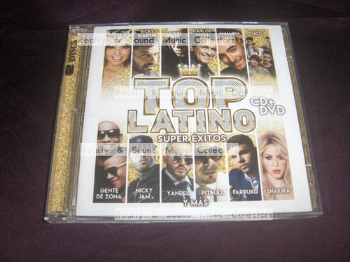 Top Latino Cd + Dvd Thalia Shakira Wisin Yandel Maluma Cnco