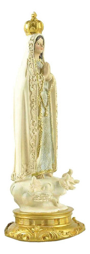 J 7,87 ''estatuilla De Resina De Fátima Estatua De Virgen