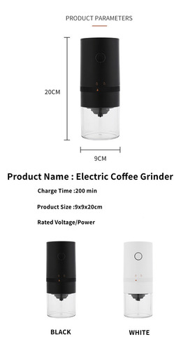 Molinillo De Café Eléctrico Portátil Molinillo De Café