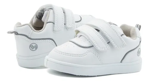 Bubble Tenis Escolar Orus Velcro Blanco 16-23