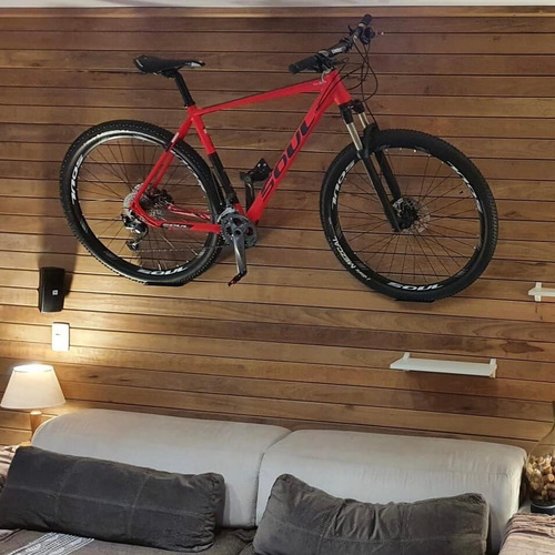 Imagem 3 de 10 de Suporte De Parede Para Bicicleta Engate Pedal - Galvanizado