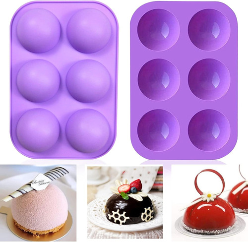 Molde Silicona Mitad Esfera Ideal Jabones, Reposteria, Etc.