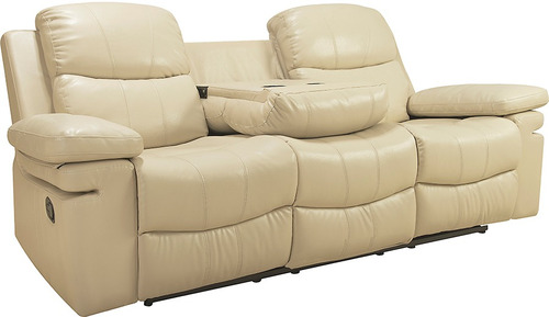 Imagen 2 de 10 de Sillón 3 Cuerpos Sofá Crema Livings Divino