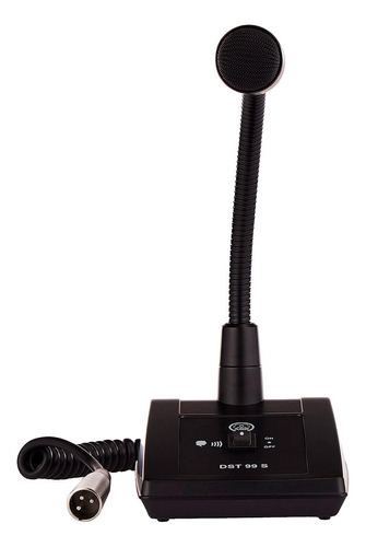 Microfone de mesa Dst99 S Akg Goose Neck, cor preta