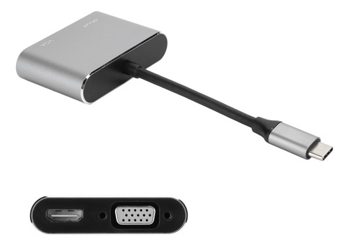 Adaptador Tipo C Hub A Vga Hdmi Dvi Displayport/3.1 Ethernet